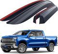 Goodyear Shatterproof Window Deflectors for Trucks Chevrolet (Chevy) Silverado/GMC Sierra 1500 2019-2026 Crew Cab, Tape-on Rain Guards, Vent Deflector, Vent Visor, Truck Accessories, 4pcs - GY008941