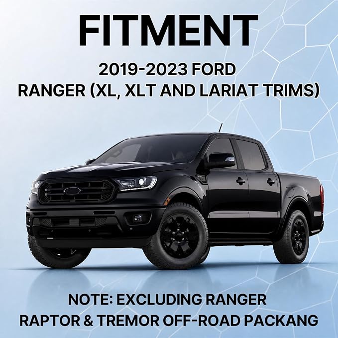 Stainless Steel Phone Mount for 2019-2023 Ford Ranger XL/XLT/Lariat - Heavy Duty All-Metal Shakeproof Bolt-On Install Super Stable Dash Phone Holder - Ford Ranger Phone Mount