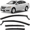 in-Channel Incredibly Durable Rain Guards for Nissan Sentra 2013-2019, Original Window Deflectors, Vent Window Visors, Vent Deflector, 4 pcs. - 613255