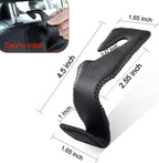 Car Hooks Universal Car Vehicle Back Seat Headrest Hanger Holder Hook Microfiber Leather & Stainless Steel for Bag Purse Cloth Drink Grocery (Black red)…