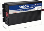 5000 Watt Power Inverter 72V DC to 110V AC Converter, LED Display with 2 AC Outlets Dual Fans Radiating for RV, Camp and Home, Electric Tool Pure Sine Wave Inverter (110V, 5000W 72V)