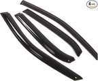 Outside Mount Window Vent Visors Rain Guards Compatible with Chevrolet Equinox 2010-2017 | Side Window Wind Deflectors Rain Shields | Smoke Tinted, 4 Pcs Set, DGWV-065