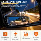 2PCS Car Blind Spot Mirror, Wideangle Rearview Mirror, Automobile Side Looking Glass, Universal Vehicle Parking Aid Tool