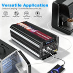 5000 Watt Power Inverter 48V to 110V 120V for Vehicle, Solar Inverter System, Heavy Duty, RV, Truck, Off Grid,Camping with 4 AC Outlets, LCD Display, Wireless Remote Control, Car Power Inverter