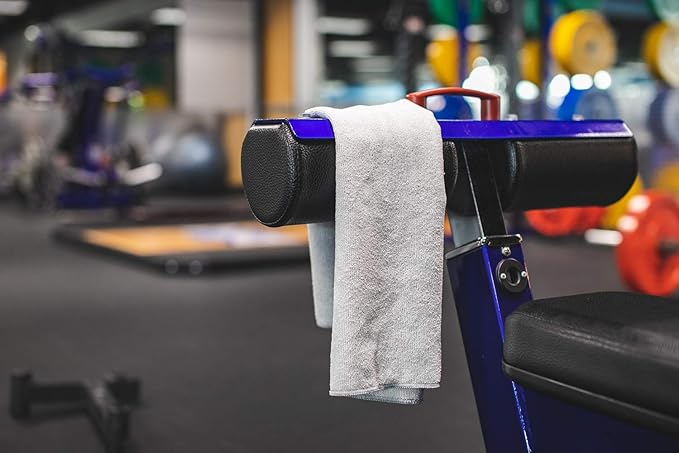 Sport & Workout Towel - Gym, Exercise, Fitness, Spa, Ultra Soft, Super Absorbent, Fast Drying Premium Microfiber, 320gsm, 16in x 27in, Lavender - Pack of 3
