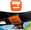 for Bronco Front Reading Light Panel Trim Cover Compatible with 2021-2025 Ford Bronco Interior Accessories 2-Door 4-Door, Orange (with AUX Switches)