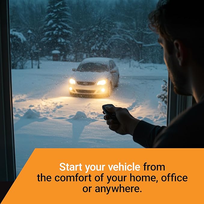 Remote Starter Kit for Toyota 4Runner (2020, 2021, 2022) Vehicles | Key Ignition | Plug & Play Install | Lock 3X to Remote Start | Zero Wire Splicing
