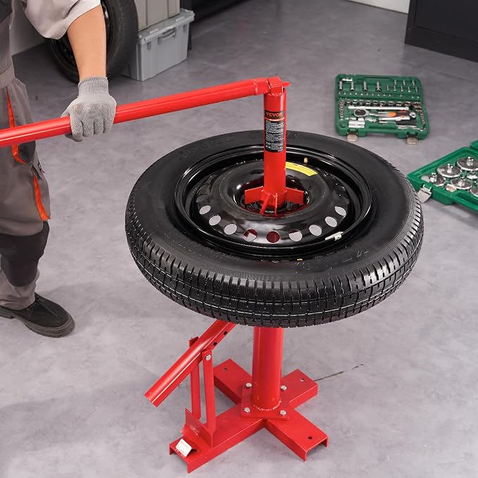 Manual Tire Changer, Portable Hand Bead Breaker Mounting Tool for 8"-16" Tires, Compatible with Car Truck Trailer, Tire Mounting Machine for Home Garage Small Auto Shop