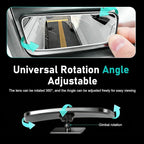 2 PCS Car Blind Spot Mirrors, Anti-glare Adjustable High-definition Mirrors, Rectangular Wide Angle Rear View Auxiliary Glass, Self-adhesive Accessory for Most Vehicles (Black)