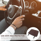 Car Seat Kick Protector Pad 17.32X13.77 Inch Back Mat with Storage Pocket Anti-Kick Backseat Protector for Kids Auto Interior