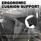 Leather Car Window Armrest,2026 Upgraded Car Armrest Storage Box for Window with Multiple Pockets to Relieve Arm Fatigue,Universal Cars Door Armrests Pad for Long Drives