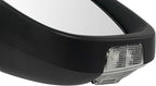 Passenger Side Mirror Assembly Power Blind Spot Turn Signal Textured Smooth Black Paint to Match Compatible with 2014-2016 Mazda 6