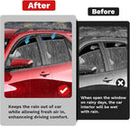 Equinox Rain Guards - Window Visors for Chevrolet/Chevy Equinox 2018-2024, Outside-Mount Tape-On Side Window Wind Deflectors for Equinox Accessories, Vent Visors Shades Rainproof Black 4PCS