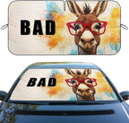 Sassy Donkey Car Window Sun Shield Watercolor Splash Funny Cute Animal Front Window Sun Shade Blocks UV Rays Sun Visor Protector for Car Sedan Truck SUV Accessories 59" L x 31.5" W