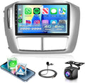 4G+64G Car Radio Stereo for Honda Pilot 2006 2007 2008 with Wireless CarPlay Android Auto, 9 Inch 1280 * 720P IPS Touch Screen Android 13 GPS WiFi Bluetooth 32-Band DSP SWC HD Camera