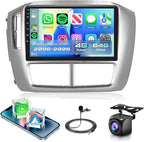 4G+64G Car Radio Stereo for Honda Pilot 2006 2007 2008 with Wireless CarPlay Android Auto, 9 Inch 1280 * 720P IPS Touch Screen Android 13 GPS WiFi Bluetooth 32-Band DSP SWC HD Camera