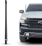 Truck Antenna for Chevy Silverado & GMC Sierra Accessories 2014+ - Carwash Safe Short Replacement Antenna (12 Inch Flexible)