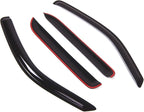 Outside Mount Window Vent Visors Rain Guards Compatible with Mazda Tribute 2001-2007 | Side Window Wind Deflectors Rain Shields | Black Tinted, 4 Pcs Set, BGWV-317