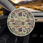 Duck Camo Steering Wheel Sun Shade Cover,Steering Wheel Sun Block Anti-Heat Aluminum Foil Steering Wheel Cover Steering Wheel Sun Heat Shield for SUV Truck Van