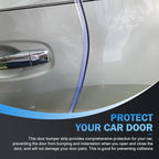 Automotive Door Entry Guard, 16.4Ft No Glue Transparent Car Door Edge Protector Strip, Anti-Miso Rubber Edge Trim for Cars, Trucks, SUVs, ATVs (White)