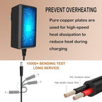 12V 2.5A Charger for Belmint BEL-SEAT BELSEAT Press Escape Shiatsu Cushion | Vibration Soothing Heat Massage Seat AC/DC Adapter Power Supply