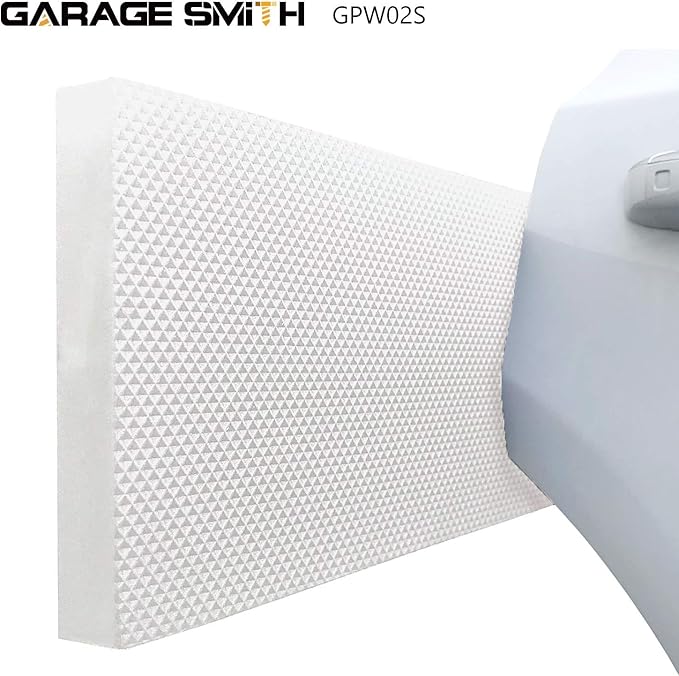 GWP02S Garage Wall Protector Car Door Protectors, Designed in Germany (4, White)