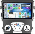 6+128G 8 Core Android 15 Car Radio Stereo for Ford Fusion Mondeo 2013-2019 with Wireless CarPlay Android Auto, 9'' Touchscreen with WiFi GPS Mirror Link Bluetooth FM RDS DSP EQ SWC Backup Camera