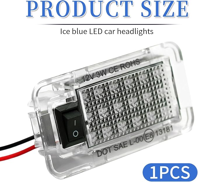 LED Luggage Compartment Light Fits for Toyota RAV4,Trunk Ceiling Lights Lamps,Decorative Atmosphere Lamp,Interior Replacement LED Lights Lamps,Car Accessories (Ice-Blue for Toyota RAV4 2009-2021)