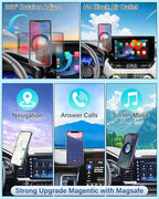 PZK Car Phone Holder for 2020-2026 Toyota Highlander 12.3-inch Screen Only | Magnetic Car Phone Mount with Magsafe for Highlander Lmited/Platinum Accessories 360° Rotation Hands-Free(Not Fit 8-Inch)