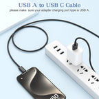 Car Carplay Cable for iPhone 17/16/15,iPhone 17/16/15Pro 17/16/15ProMax 17/16/15 Plus, USB A to USB C Cable for Apple Carplay, USB-C Car Charger for iPad Pro iPad Air 5th 4th Mini 6th Type C 3FT-Black
