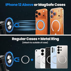 Magnetic Car Cell Phone Holder for Mazda CX-5 2017-2025 Accessories, CX5 Phone Mount for 4-7 Inch Phones, Mobile Stand with 2 Options iPhone Mag Safe & Clip-in