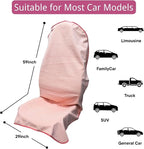 Waterproof Car Seat Cover for Front Seats, Protector for Cars SUVs Trucks, Sweat Towel Seat Covers Bucket for Gym,Workout,Beach,Hiking,Running Swimming(Pink, 1PC)