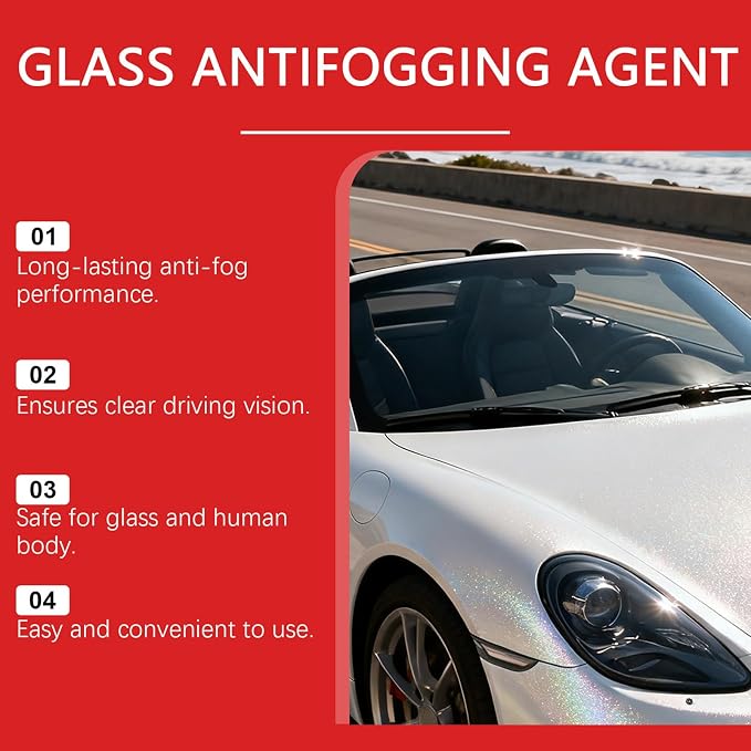 Windshield Anti Fog 100ml Glass Polishing Defogger | Vehicle Glasses Cleaner for Goggles Mirror Automotive Shower Motorcycle Vehicle Truck Interior