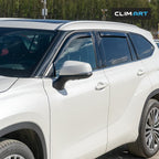 in-Channel Incredibly Durable Rain Guards for Toyota Highlander 2020-2026, Original Window Deflectors, Vent Window Visors, Vent Deflector, 4 pcs. - 620143