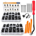 480PCS Bumper Retainer Clips with Fastener Remover Car Plastic Rivets Push Kit -Door Trim Panel for Toyota GM Ford Honda Acura Chrysler