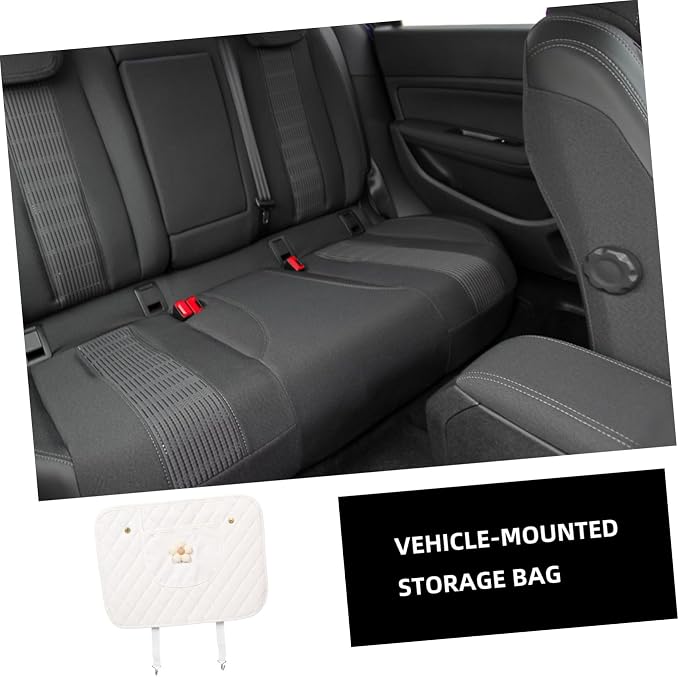 Car Kick Mats Back Seat Protector with Floral Design Anti-kick Seat Back Cover for SUV and Cars Convenient Small Storage Pocket Scratch and Easy Installation