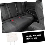 Car Kick Mats Back Seat Protector with Floral Design Anti-kick Seat Back Cover for SUV and Cars Convenient Small Storage Pocket Scratch and Easy Installation