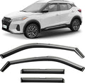 in-Channel Incredibly Durable Rain Guards for Nissan Kicks 2018-2024, Original Window Deflectors, Vent Window Visors, Vent Deflector, 4 pcs. - 619372