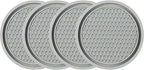 Car Cup Coaster, 4PCS Universal Auto Non-Slip Cup Holder Embedded in Ornaments Silicone Coaster, Car Interior Accessories Sets, Grey