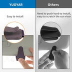 2 Packs Magnetic Sunglass Holder for Car Visor (Purple) | Magnetic Interior Car Accessories