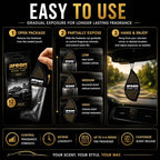 Sport Lux GOLD - Hanging Cardboard Air Freshener for Car, Home & Office - Premium Cologne Perfume with Natural Fragrances - Long Lasting, Fresh, Luxurious Scent - Stylish Design, Pack of 3