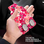 Car Seat Headrest Hook, Universal Leather Cute Hanger Holder Hook, Storage Organizer Interior Accessories for Purse Bags Handbag Cute Pink Flowers