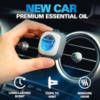 New Car Scent Car Air Freshener Vent Clip 6 Ct, Long Lasting | Up to 180 days, Natural Essential Oil, Car Fragrance Accessories for Women and Men, Odor Eliminator, 4 mL Each