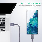 Car Carplay Cable for iPhone 17 16 Pro Max, (5Pcak, 3ft) Braided USB A to USB C for CarPlay USBC Cord, for Galaxy S25 S24, iPad Pro/Air/mini Car Charger Cord