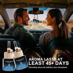 Car Air Freshener Hanging 2 Pack Car Air Fresheners Diffuser - Saffron Amber Fragrance Oil Air Diffuser for Car, 45+ days Long Lasting Fragrance, Two 0.27 FL OZ/8ML Made in USA Car Air Fresheners