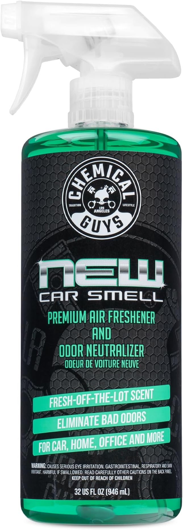 New Car Smell Premium Air Freshener & Odor Eliminator - Fresh Interior Scent Spray for Cars, Trucks, SUVs, RVs, and More - Use in Home, Office, or Garage - 32 oz