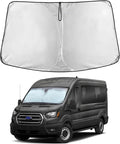 Windshield Sunshade Compatible for Ford Transit 2015-2024 2025 2026, Wagon XL,Wagon XLT Cargo Vehicle,Connect Van XL Sun Visor for Front Window Sun Cover, Heat Protector, Car Accessories