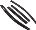 WD2-178RM Dark Smoke 4 Pcs Set Window Visor (Outside Mount) Deflector Rain Guard Compatible with 2000-2007 Ford Focus Wagon