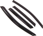 WD2-178RM Dark Smoke 4 Pcs Set Window Visor (Outside Mount) Deflector Rain Guard Compatible with 2000-2007 Ford Focus Wagon