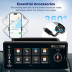 Car Phone Holder Fit for Honda Passport/Pilot 2026 w/Dash Tray Storge Box Organizer-Cell Phone Mount for Passport/Pilot Accessories 12.3inch Touch Screen 360 Degree Rotation (Not fit 14.5 inch)